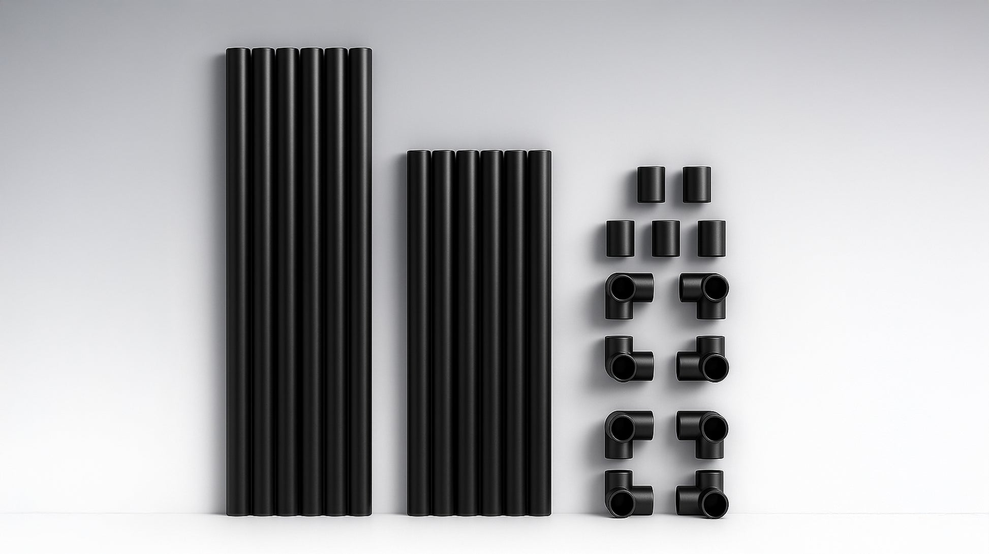 Rahmenrohre und Verbinder der VOXLY Vocal Booth